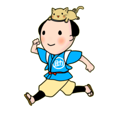 自由に走り回れるおこ助